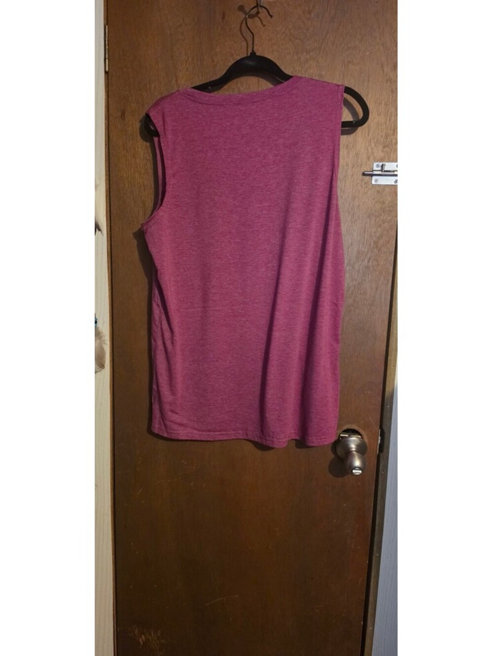 Sleeveless Burgundy Graphic Tank Top XL - Picture 4 of 4